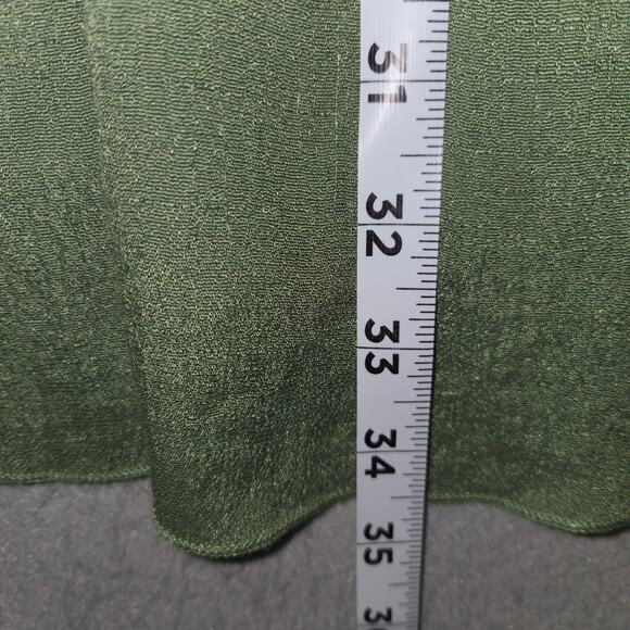 Rebellion Again Womens L Mini Dress Green Triangle Cutouts Tribal Rustic Aztec - Picture 9 of 13